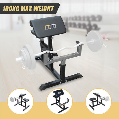 Preacher Curl Bench Weights Commercial Bicep Arms