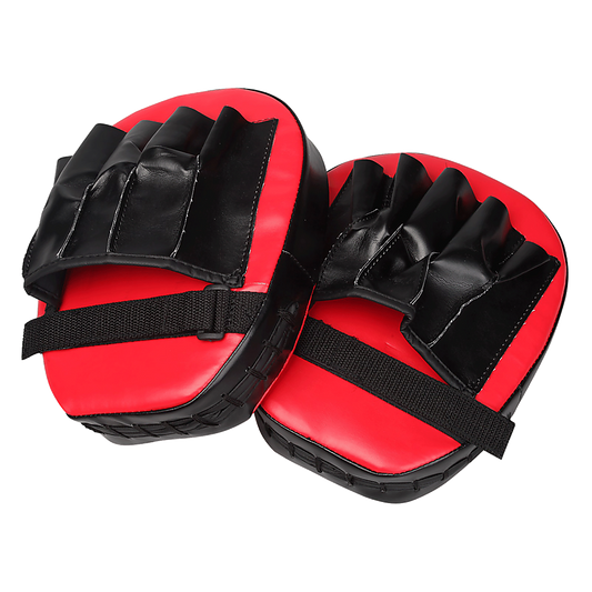 2 x Thai Boxing Punch Focus Gloves Kit Training Red & Black