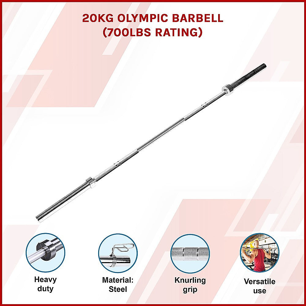 20kg Olympic Barbell (700lbs Rating)