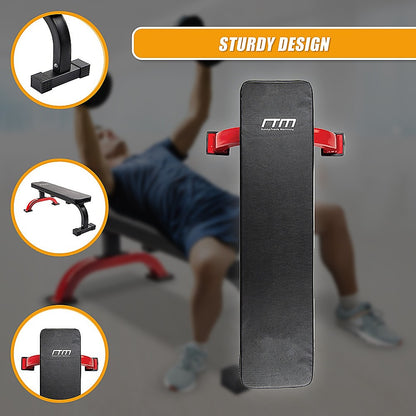 Fitness Flat Bench Weight Press Gym Home Strength Training Exercise