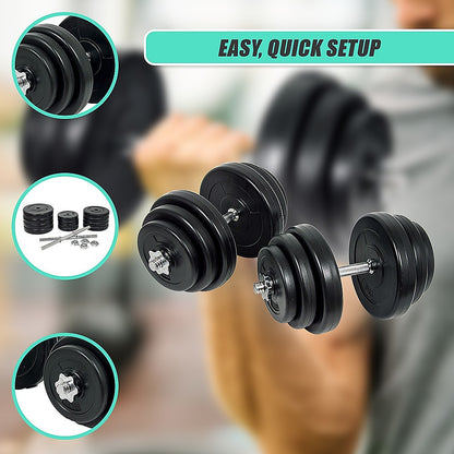 40KG Dumbbell Adjustable Weight Set