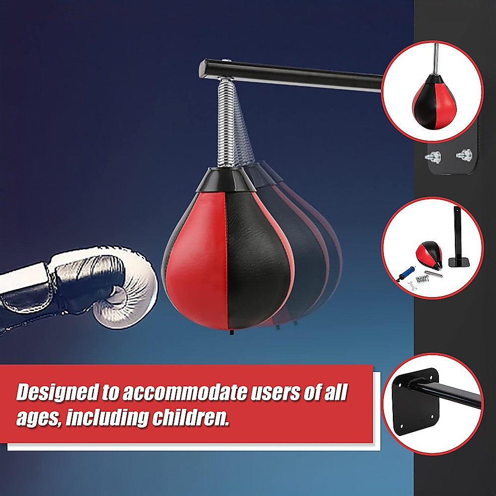 Speed Bag Boxing Punching Bag Wall Mount Reflex Training