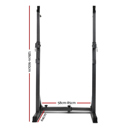 Everfit Weight Bench Adjustable Squat Rack Home Gym Equipment 300kg