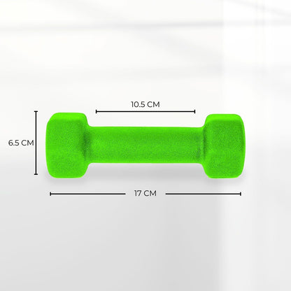 Verpeak Neoprene Dumbbell 2kg x 2 Green