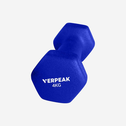 Verpeak Neoprene Dumbbell 4kg x 2 Blue