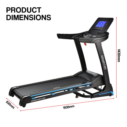 Powertrain V1200 Treadmill with Shock-Absorbing System