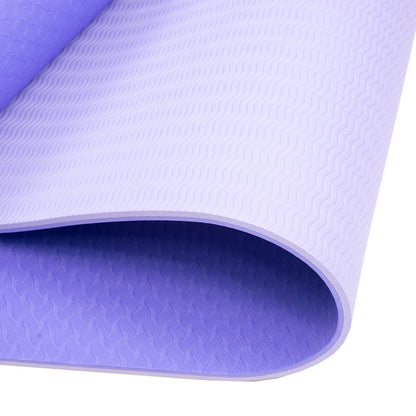 Powertrain TPE Pilates Exercise Yoga Mat 8mm - Light Purple