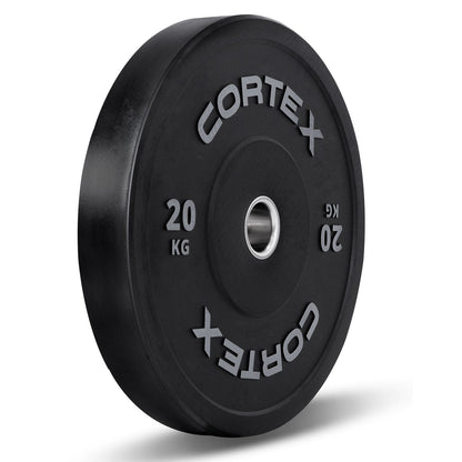 CORTEX 70kg Black Series V2 Rubber Olympic Bumper Plate Set 50mm