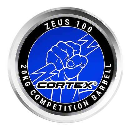 CORTEX ZEUS100 7ft 20kg Olympic Barbell with Aluminum Collars