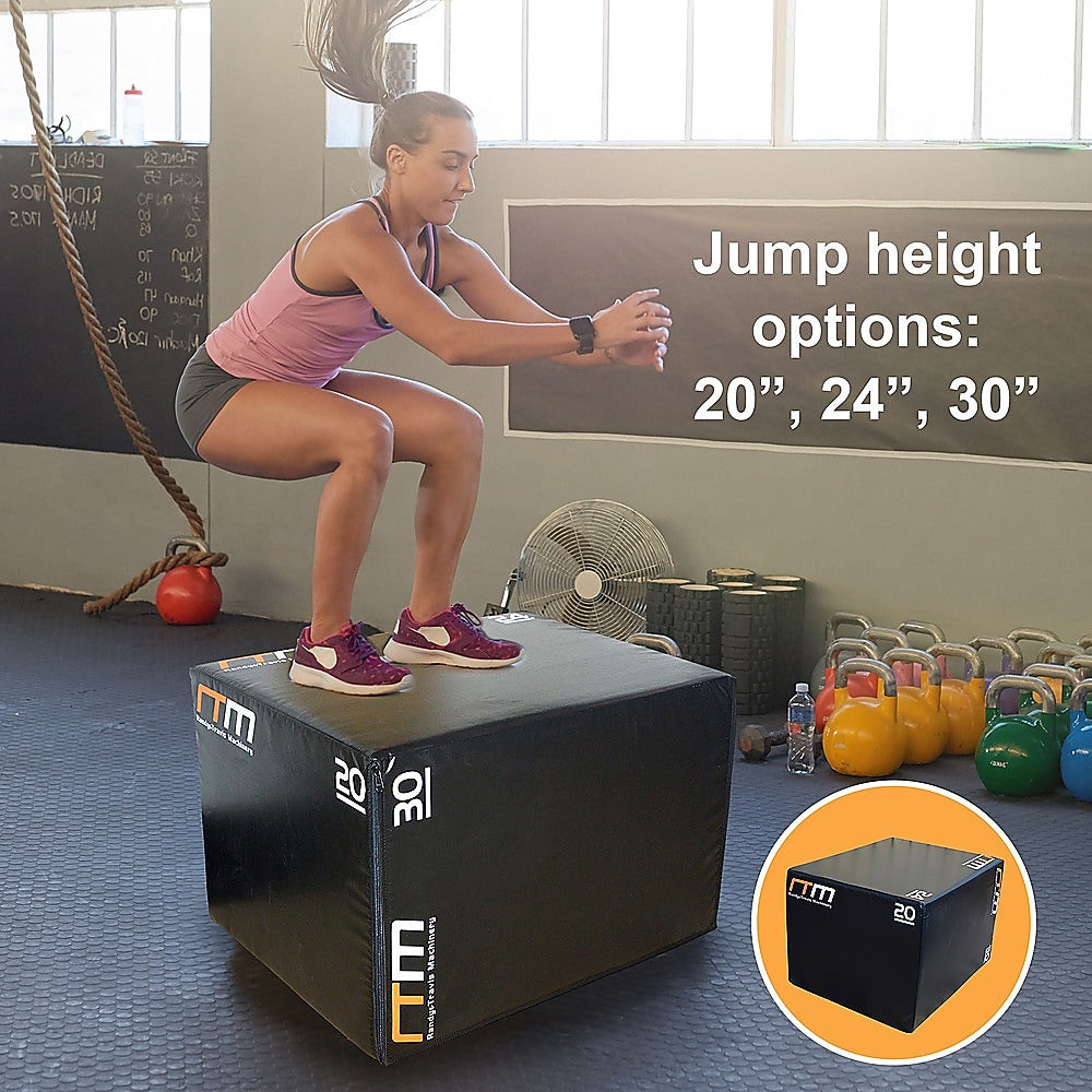 3 IN 1 Foam Plyo Games Plyometric Jump Box