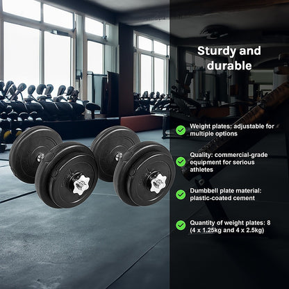 20KG Dumbbell Adjustable Weight Set