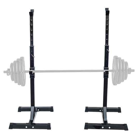 Pair of Adjustable Squat Rack Sturdy Steel Barbell Bench Press Stands GYM/HOME