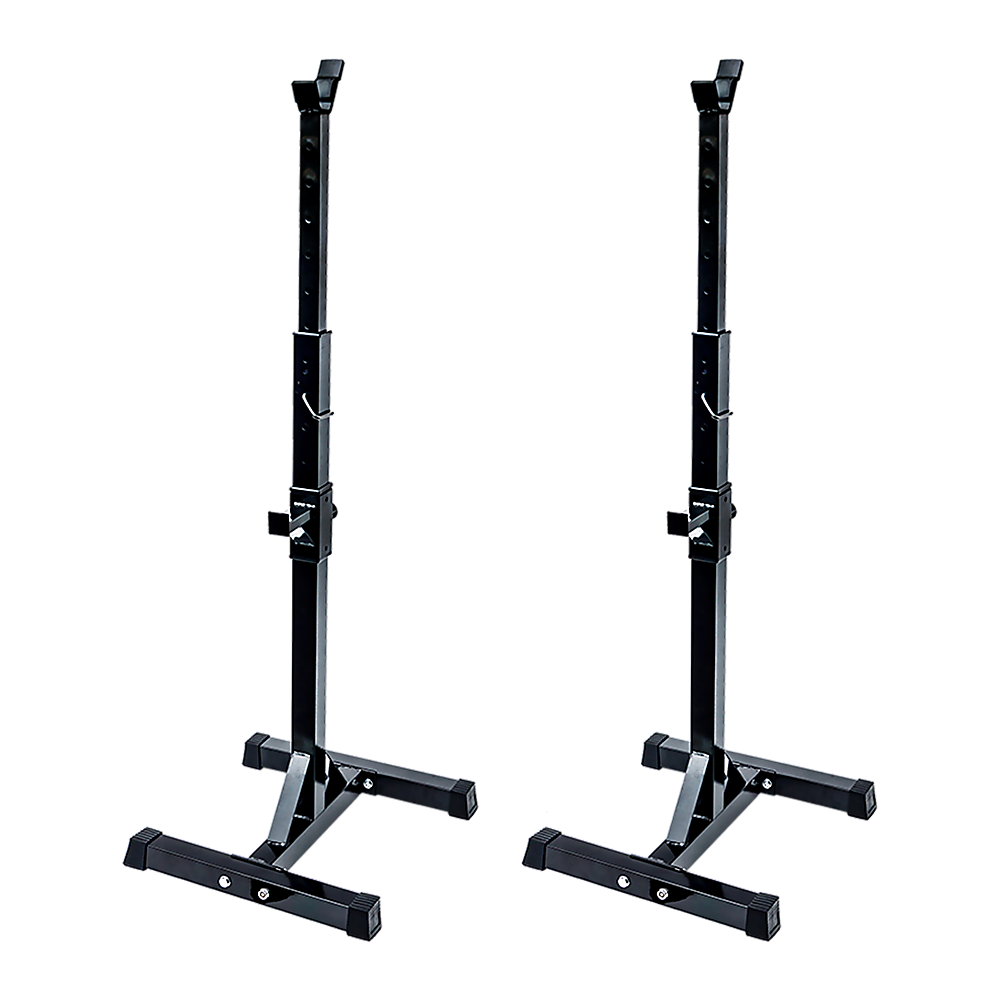 Pair of Adjustable Squat Rack Sturdy Steel Barbell Bench Press Stands GYM/HOME