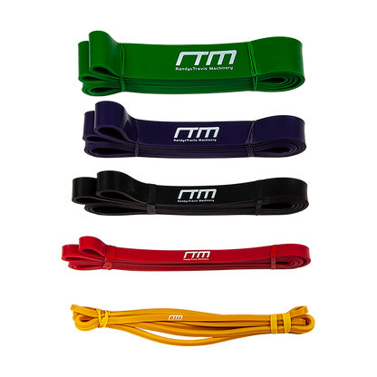 Resistance Band Loop Set of 5 Heavy Duty Gym Yoga Workout