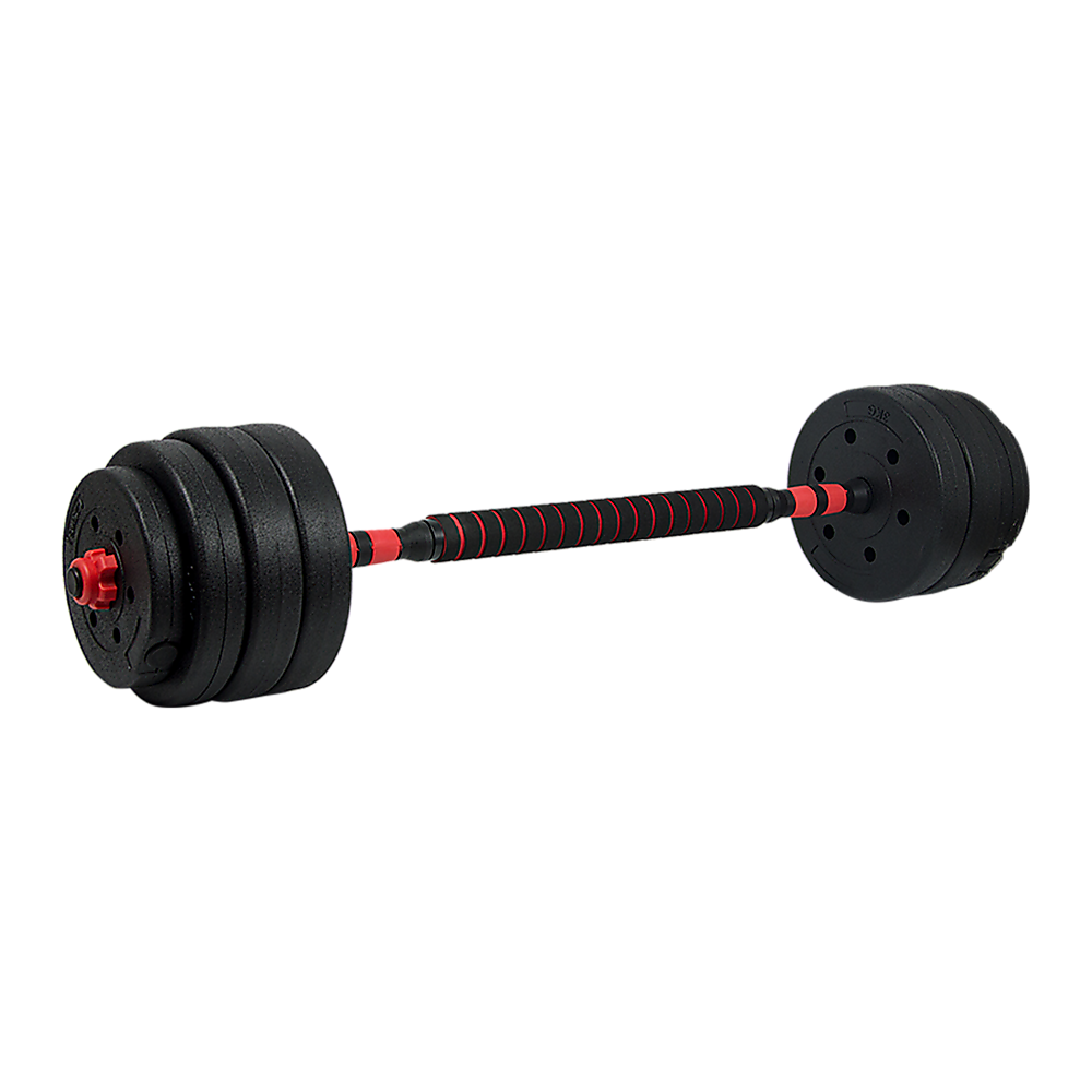 40kg Adjustable Rubber Dumbbell Set Barbell Home GYM Exercise Weights